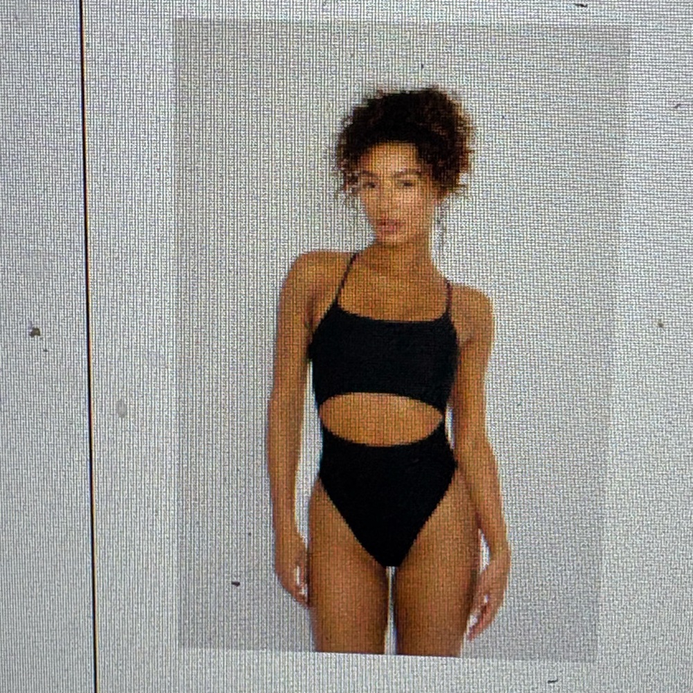 Skatie Black One-Piece Swimsuit